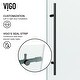 preview thumbnail 18 of 57, VIGO Elan E-class Shower Door with Clear Glass