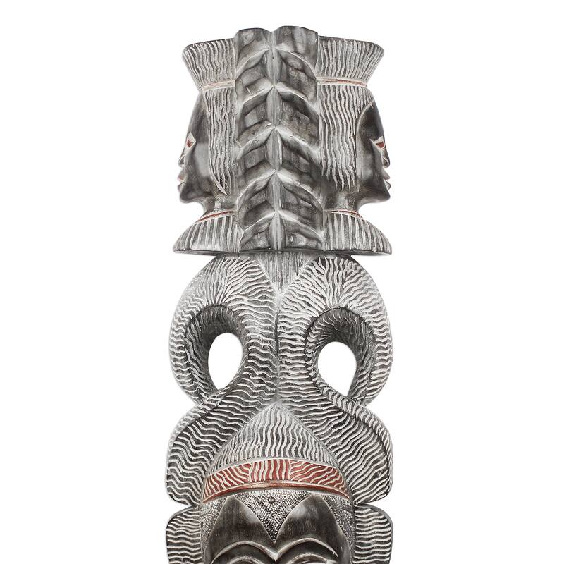 Novica Handmade Precious Queen African Wood Mask