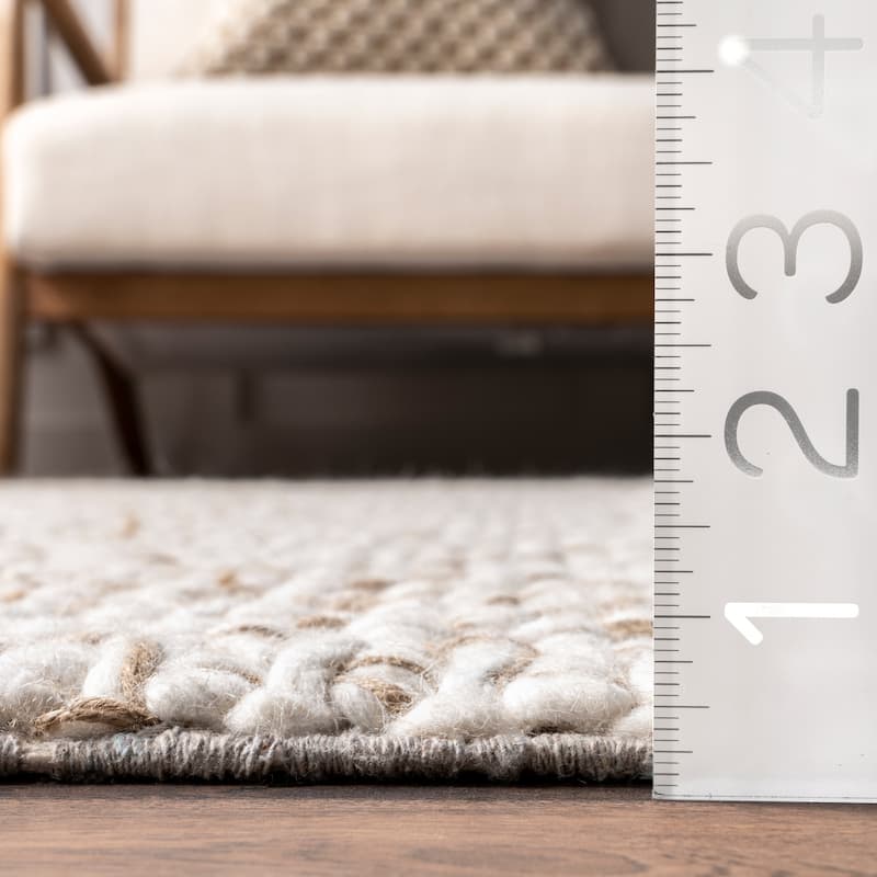 Nuloom Enida Casual Farmhouse Wool Blend Area Rug