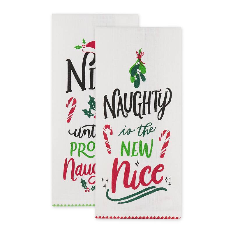 DII Assorted Christmas Printed Dishtowel