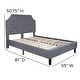 preview thumbnail 37 of 121, Tufted Platform Bed with 10 Inch Pocket Spring Mattress