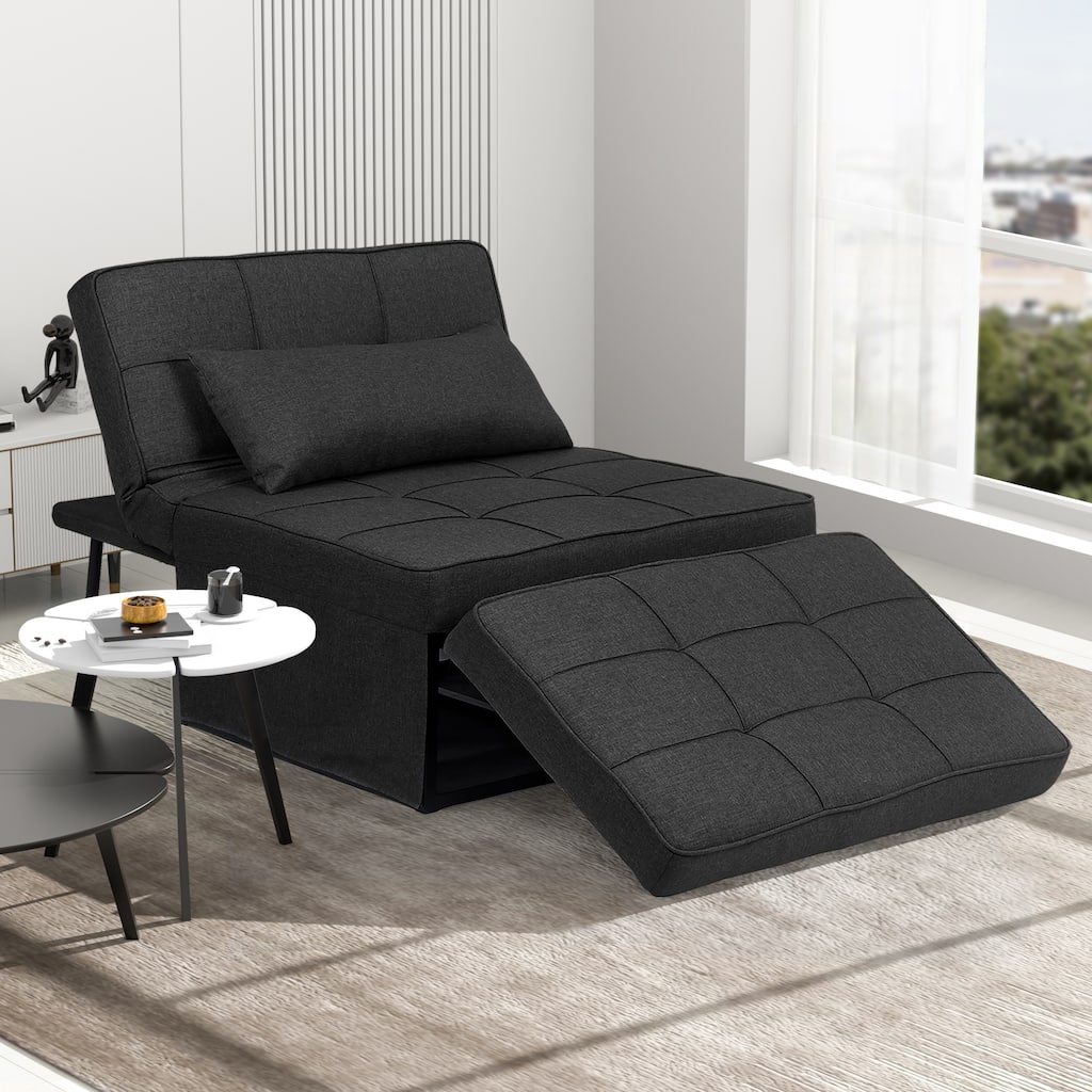Ainfox Convertible Sofa Bed,4 in 1 Multi-Function Folding Ottoman Bed with Adjustable Backrest