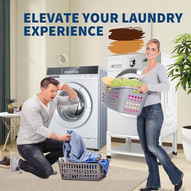 28''W Washer And Dryer Stand, Laundry Pedestal - N/A