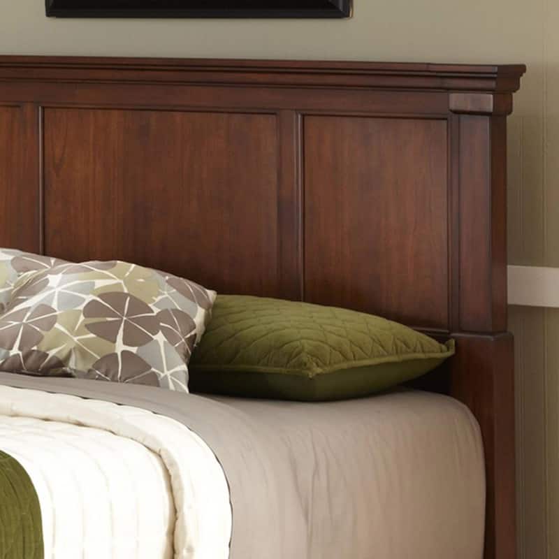 The Aspen Collection Rustic Cherry Queen Bed by Homestyles