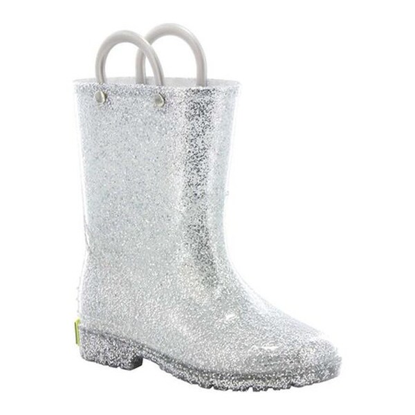Shop Western Chief Girls� Glitter Rain Boot Silver Free Shop Western Chief Girls� Glitter Rain Boot Silver Free