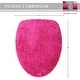 preview thumbnail 44 of 189, Home Weavers Waterford Collection Cotton Toilet Lid Rug | Elastic Fit | Fit Most Standard Toilet Lid | 18"x18"
