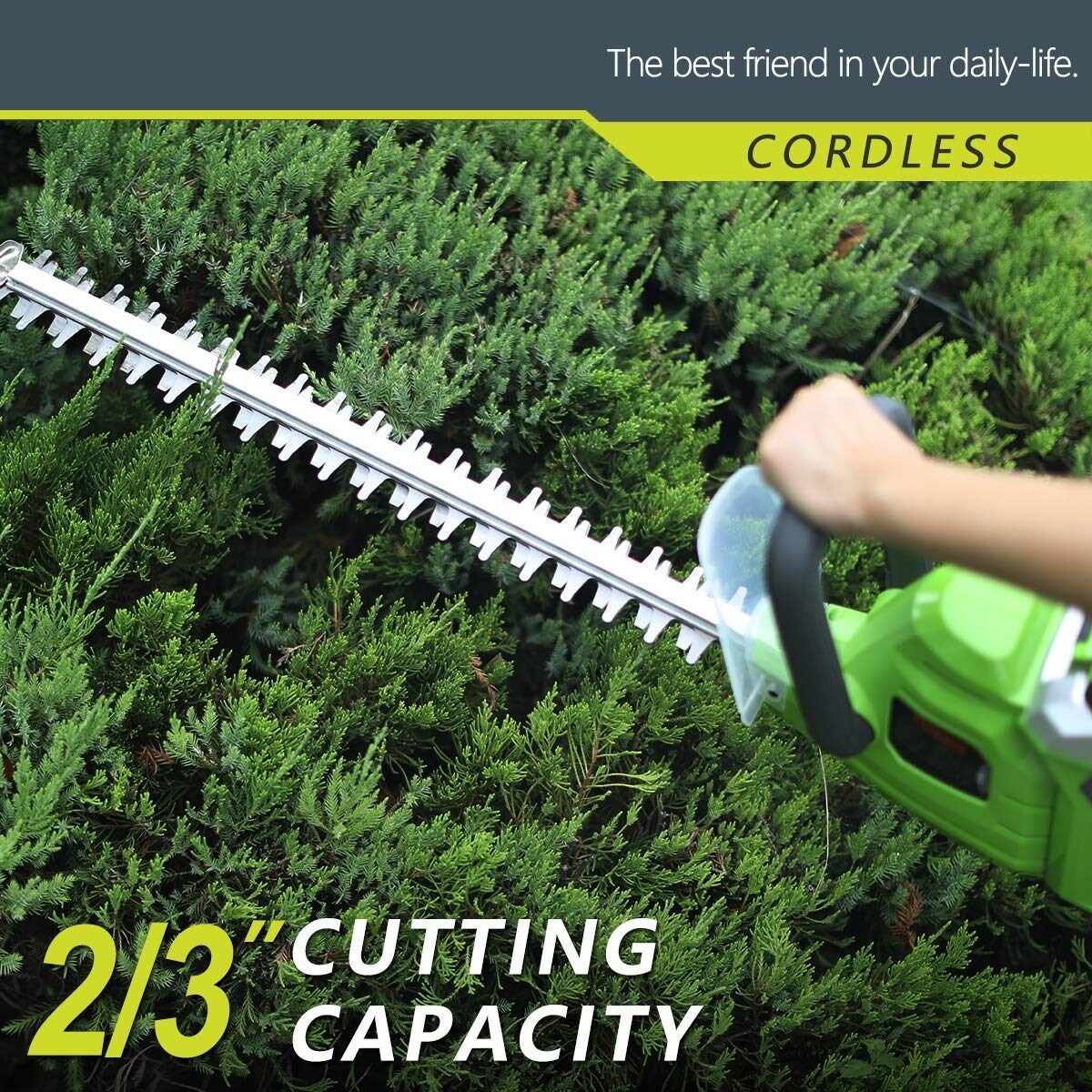 16 inch cordless hedge trimmer