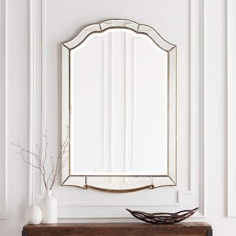 Hector Elegant Antique Accented Arched Wall Mirror 31.5" x 47.6" - 31.5" x 47.6"