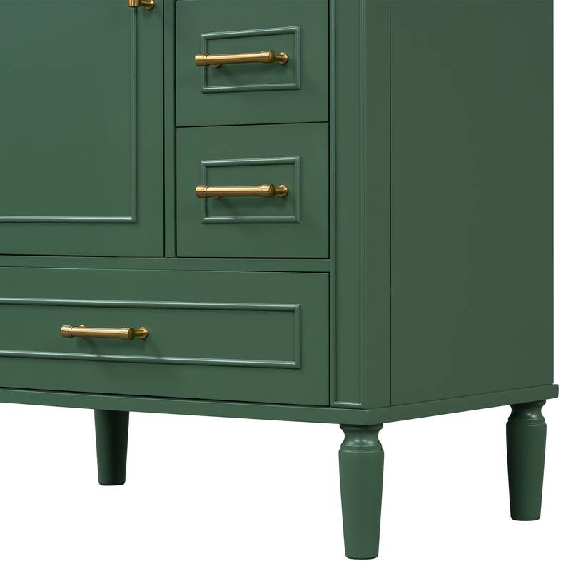 30" Freestanding Bathroom Vanity with Ceramic Sink