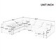 preview thumbnail 2 of 33, Oversized Modular Sectional Sofa with Ottoman,L Shaped Corner Sofa - 130" x 101" x 23.6"