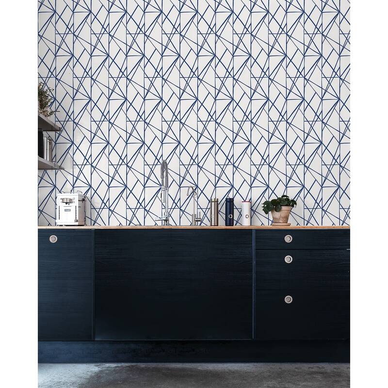 NextWall Quartz Geo Peel and Stick Wallpaper