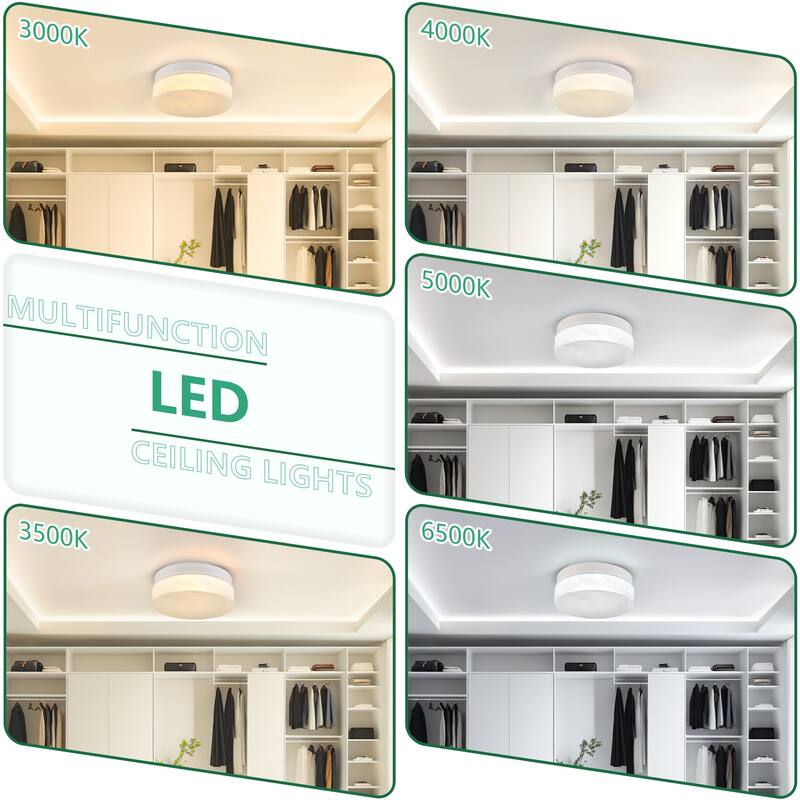 12 Inch LED Ceiling Light, 24W Flush Mount Ceiling Light,Round Low Profile Ceiling Lights for Bedroom, Living Room