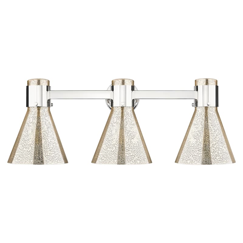 Innovations Lighting 464-3W-G464C-7ME Lawton Cone 3 Light 24" Wide