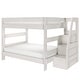 preview thumbnail 20 of 22, Max and Lily Modern Farmhouse Queen Over Queen Bunk Bed With Staircase