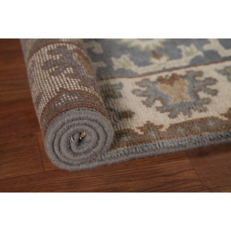All-Over Oushak Indian Accent Rug Handmade Wool Carpet - 3'3"x 5'5"