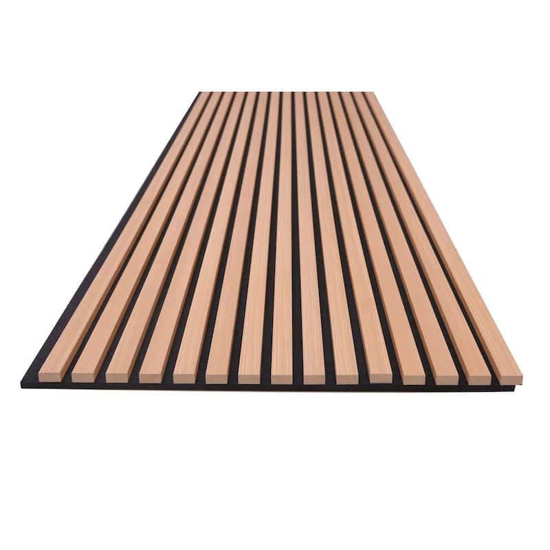94 in. x 23.6 in x 0.8 in. Acoustic Vinyl Wall Cladding Siding Board - 1pc - AmericanOak - 1pc