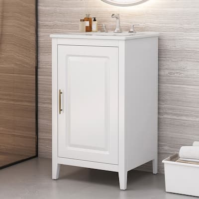 Christopher Knight Home 20" Bathroom Vanity with Sink and Functional Drawers