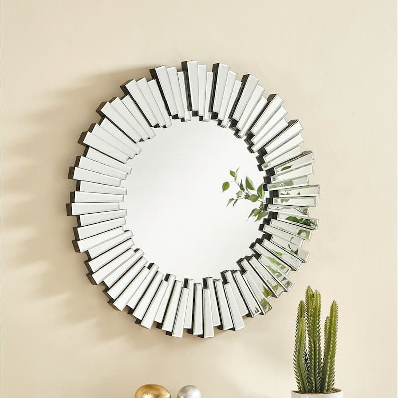 Elegant Lighting MR9139 32" Diameter Circular Bathroom Mirror
