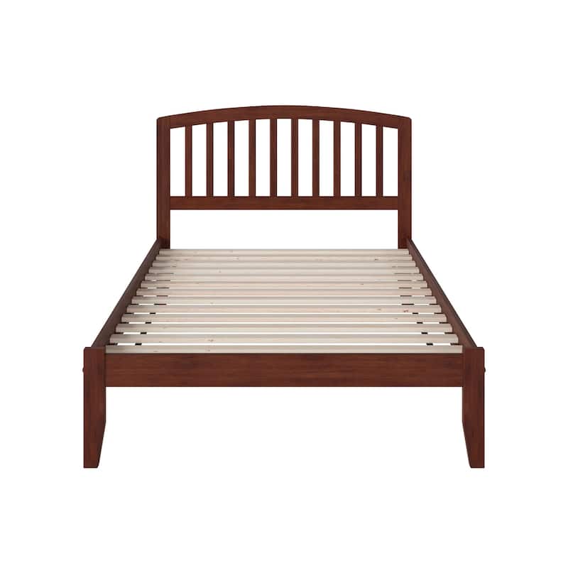 Richmond Full Low Profile Wood Platform Bed in Walnut