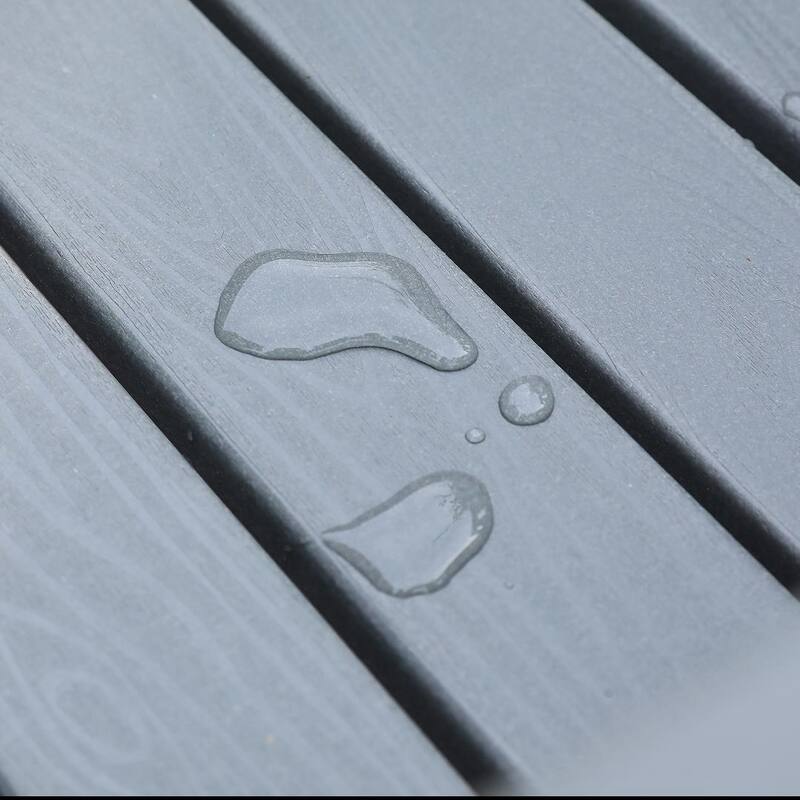 HDPE Chaise Lounge Chair Outdoor, Pool Lounge Chairs with 4-Position Adjustable Backrest, Supports Up to 400 LBS