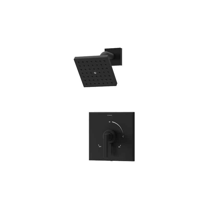 Symmons S369115TRM Duro HydroMersion Shower Only Trim Package with 1.5 - Matte Black