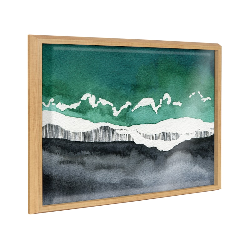 Kate and Laurel Blake Black Sands Printed Glass by Janet Meinke-Lau