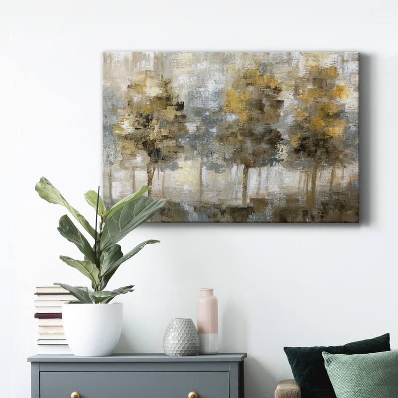 Linen Trees Premium Gallery Wrapped Canvas - Ready to Hang