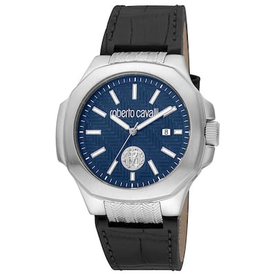 Roberto Cavalli Men's Classic Blue Dial Watch - RC5G050L0015 - 6 (36)