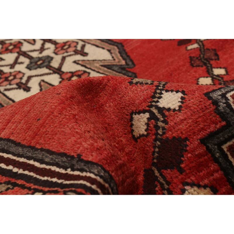 ECARPETGALLERY Hand-knotted Anadol Red Wool Rug - 3'6 x 10'0