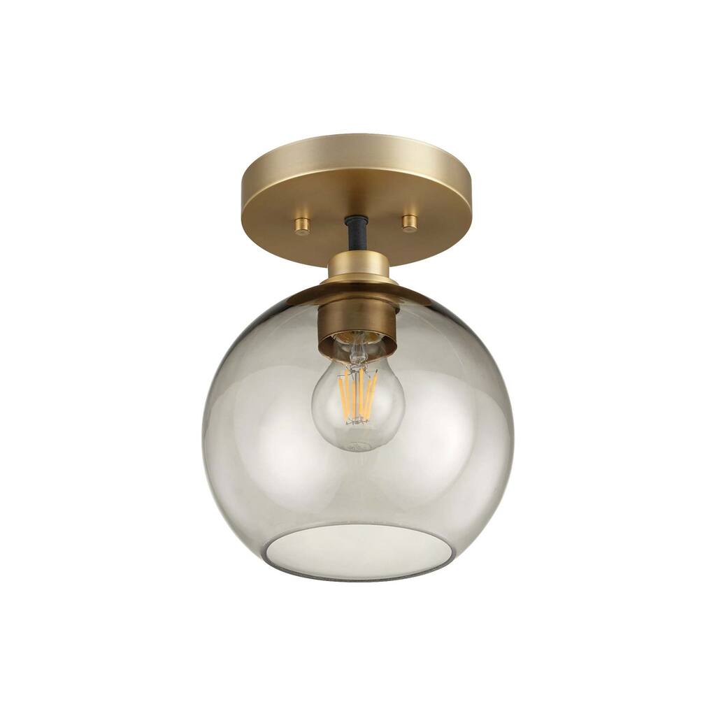 Quorum International 372-1-80 Clarion 8" Wide Semi-flush Globe Ceiling