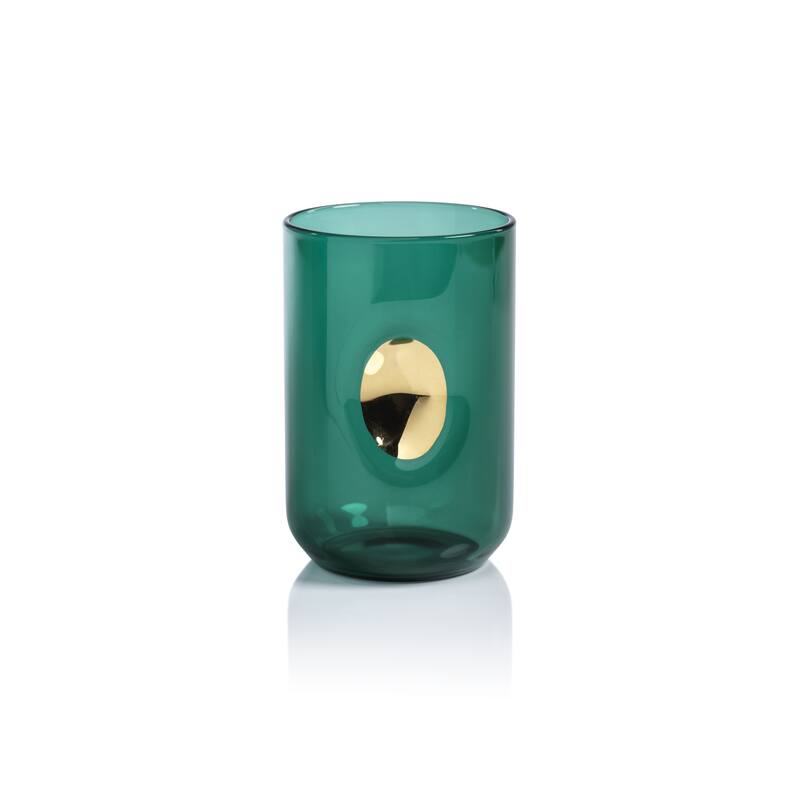 Ambrosi Tumblers with Gold Accent, Set of 4