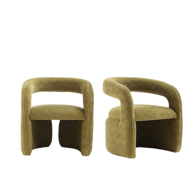 Manhattan Comfort Modern Corvette Velvet Dining Chair