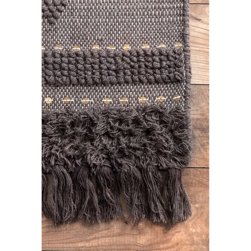 Chandy Textured Wool Area Rug