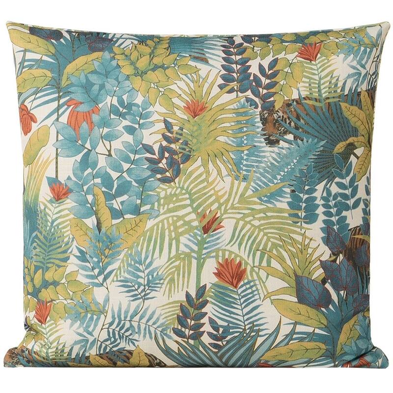 Wonderland Jungle Print Throw Pillow