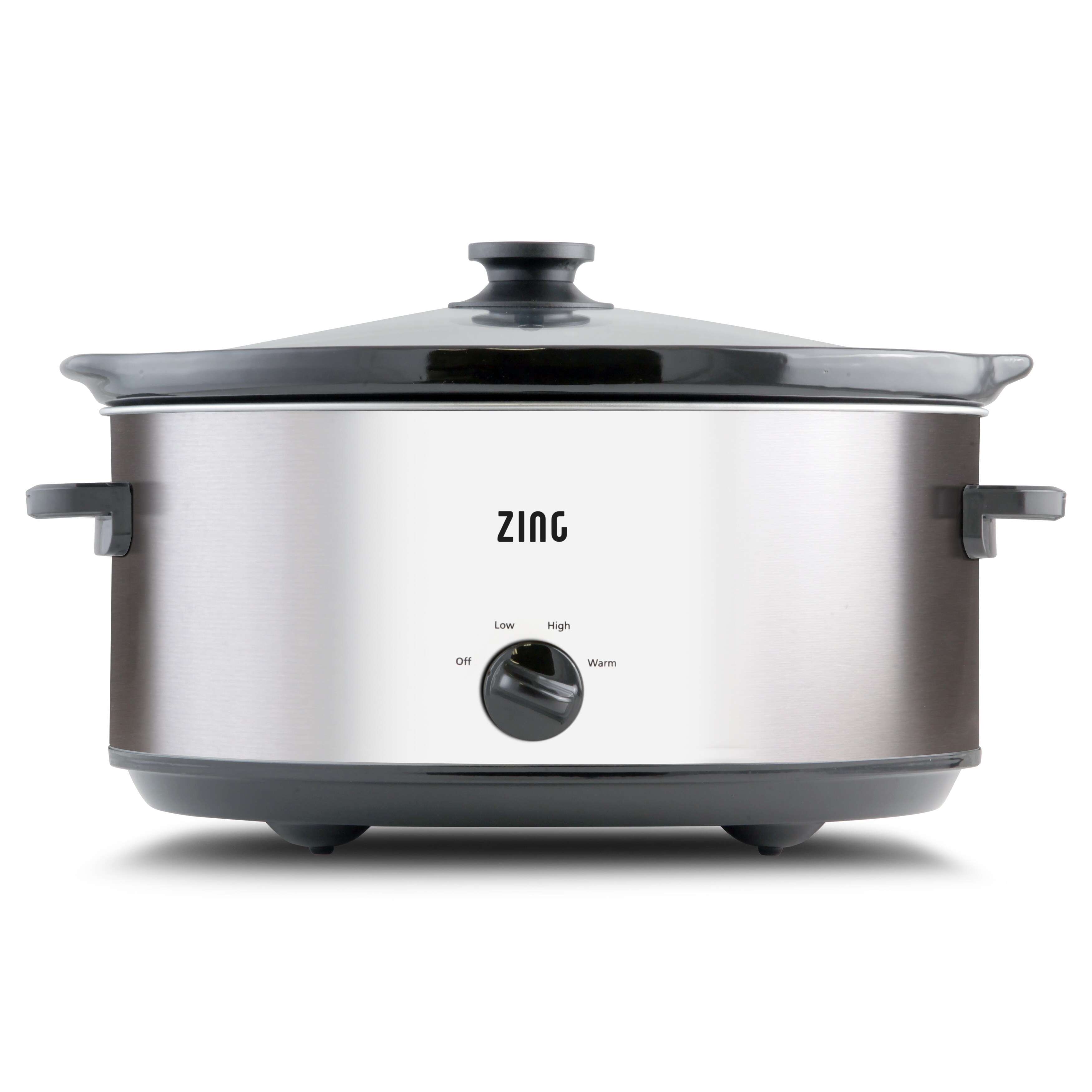 Zing 7 Qt Oval Dark Stainless Steel Digital Slow Cooker - Bed Bath & Beyond  - 32651136