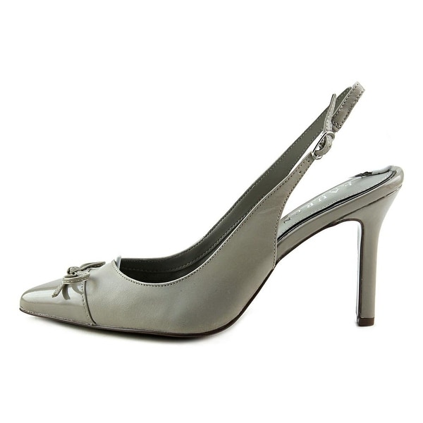 gray slingback heels