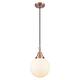 Option Antique Copper / Matte White Shade