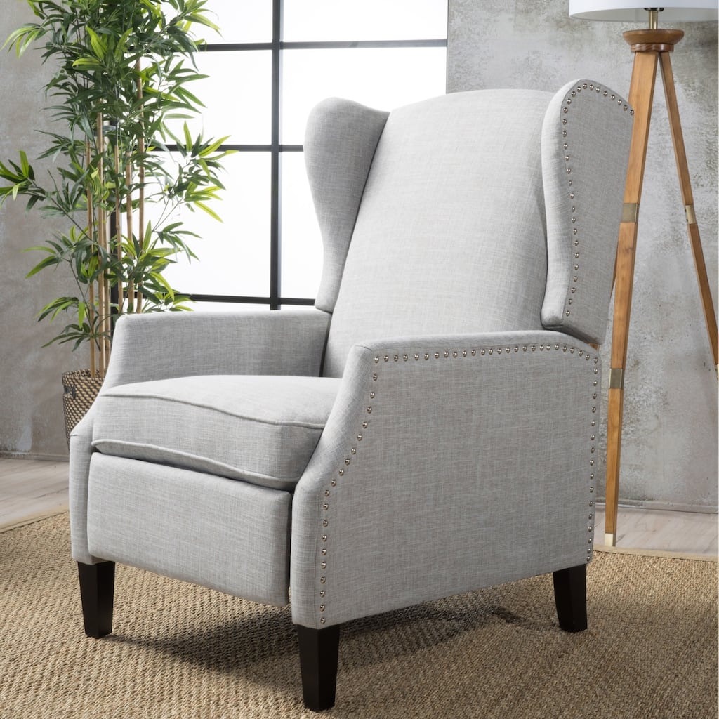 Wescott Contemporary Fabric Wingback Pushback Recliner by Christopher Knight Home