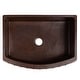 preview thumbnail 4 of 9, 30-in Hammered Copper Kitchen Rounded Apron Single Basin Sink with Accessories (KSP3_KASRDB30249BS)