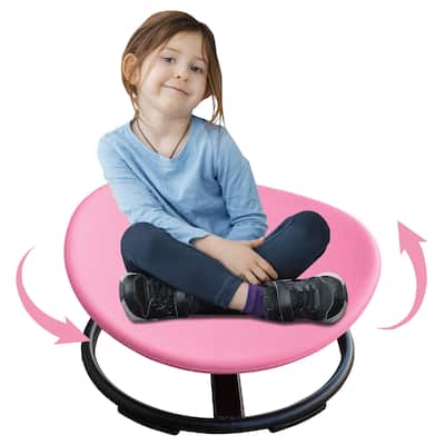 KIds Sensory Swivel Chair For Children With Autism, Sensory Toys For Children With ADHD, Training Body Coordination, Pink