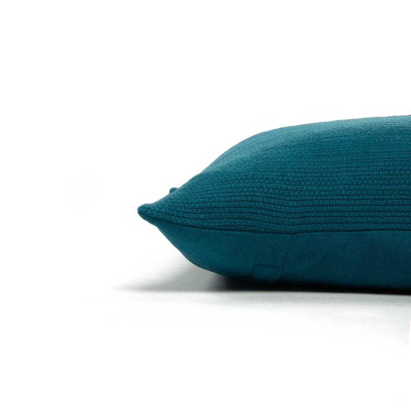 Rizzy Home Ribbed Textured Solid Throw Pillow