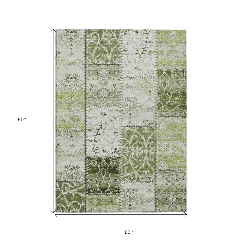 Nara Patchwork Weather Resistant Classic Meets Modern Outdoor Rug