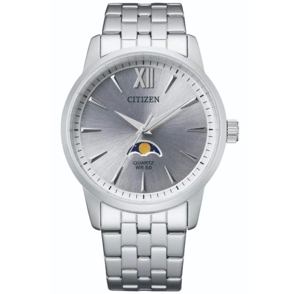 Citizen Men's Moonphase Silver Dial Watch - AK5000-54A - 6 (36)