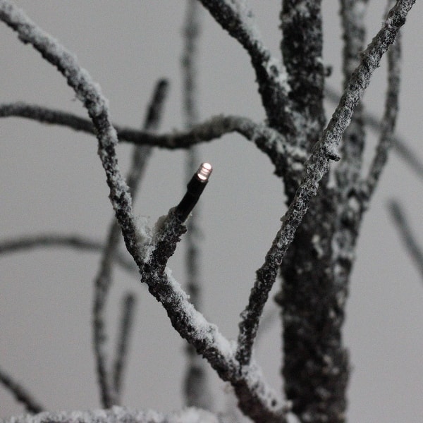 Shop 4 Brown Led Lighted Frosted Twig Tree Table Top Decoration