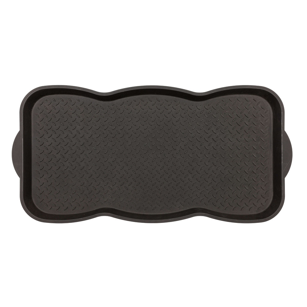 Mohawk Home Black Boot Tray Multi Purpose Utility Mat