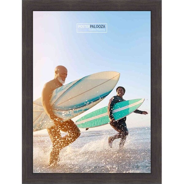 14x12 Traditional Black Complete Wood Picture Frame with UV