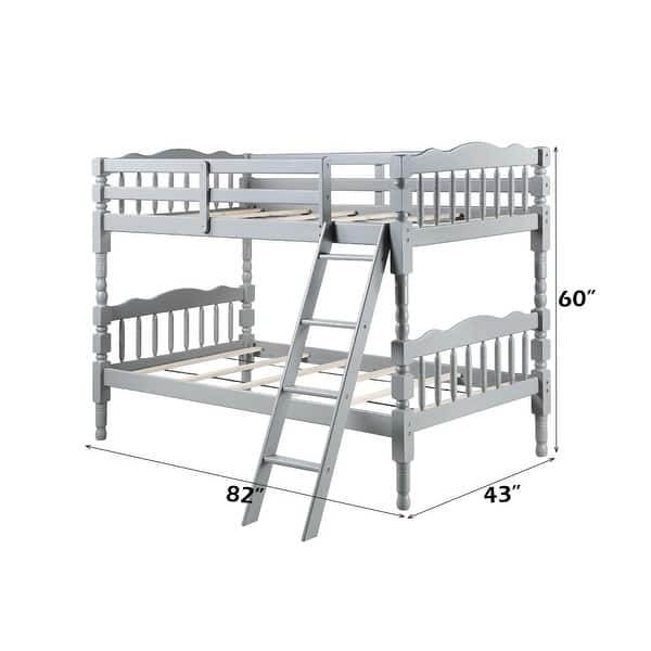 Homestead Gray Finish Twin/Twin Bunk Bed