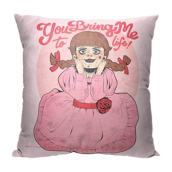 Warner Brothers Annabelle Bring Me To Life 18 Inch Throw Pillow Bed