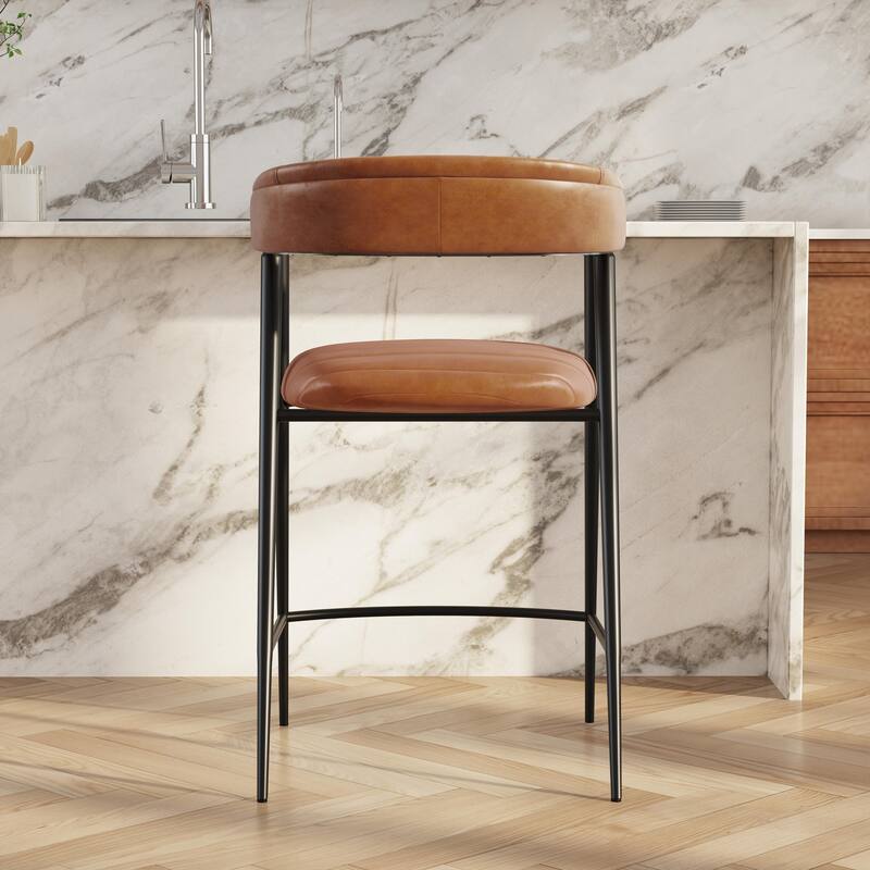 Classic Home Preston 26" Leather Counter Stool