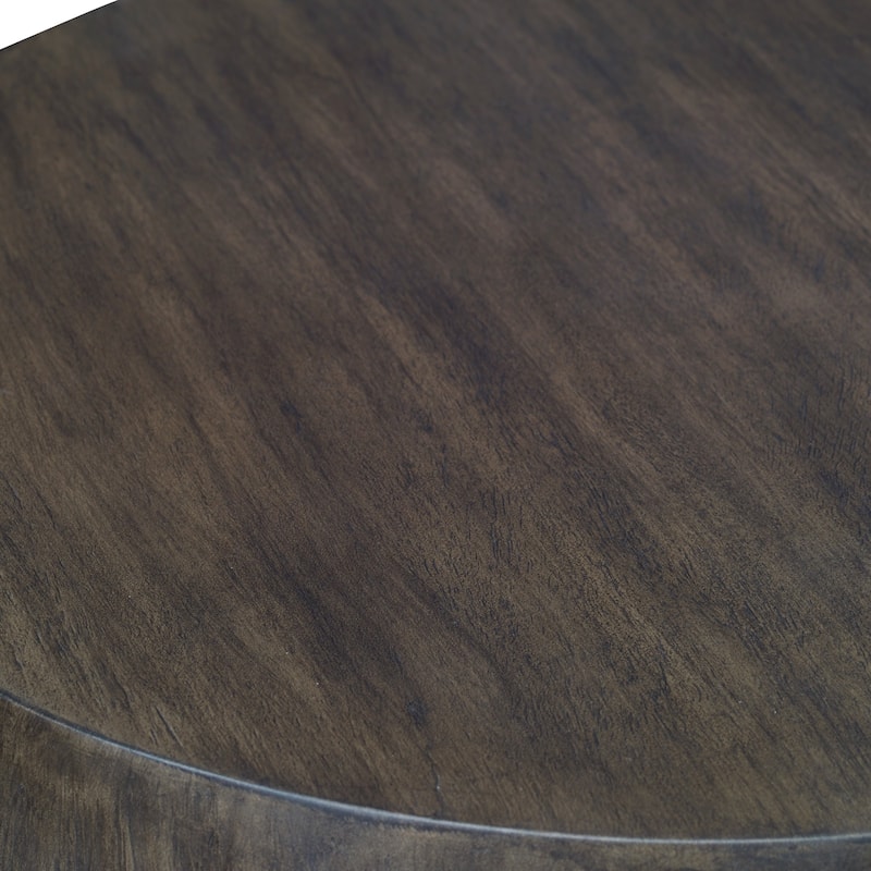 Solid Wooden Round End Table - 24"